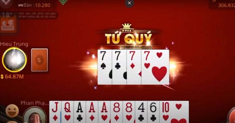 Tứ quý được mệnh danh là sát thủ trong tiến lên